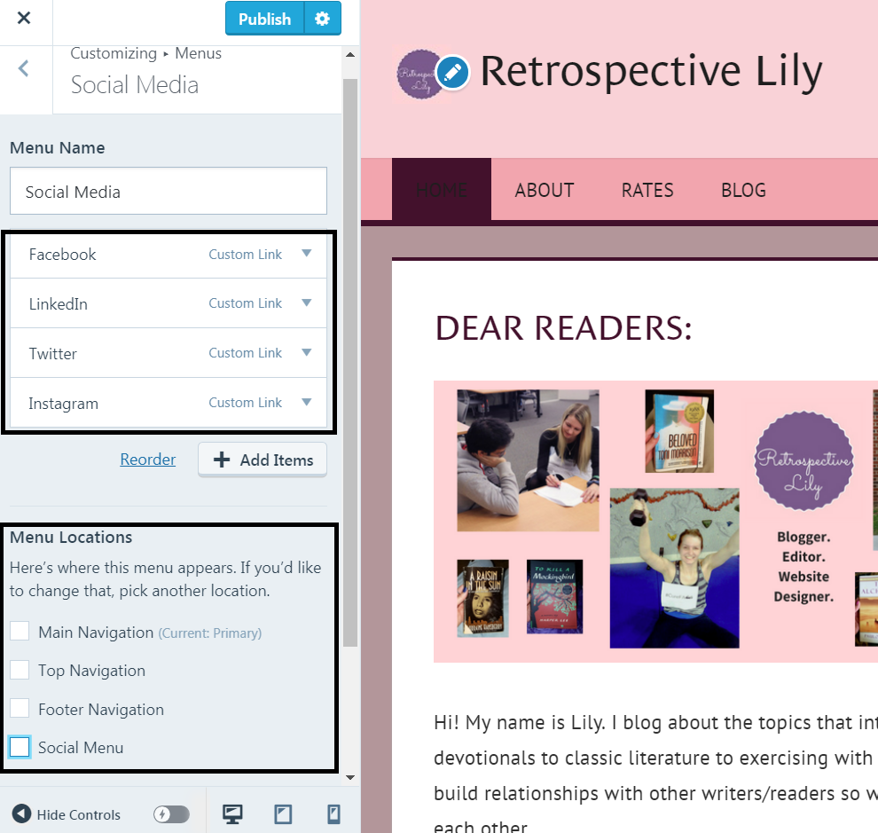 social media sharing wordpress