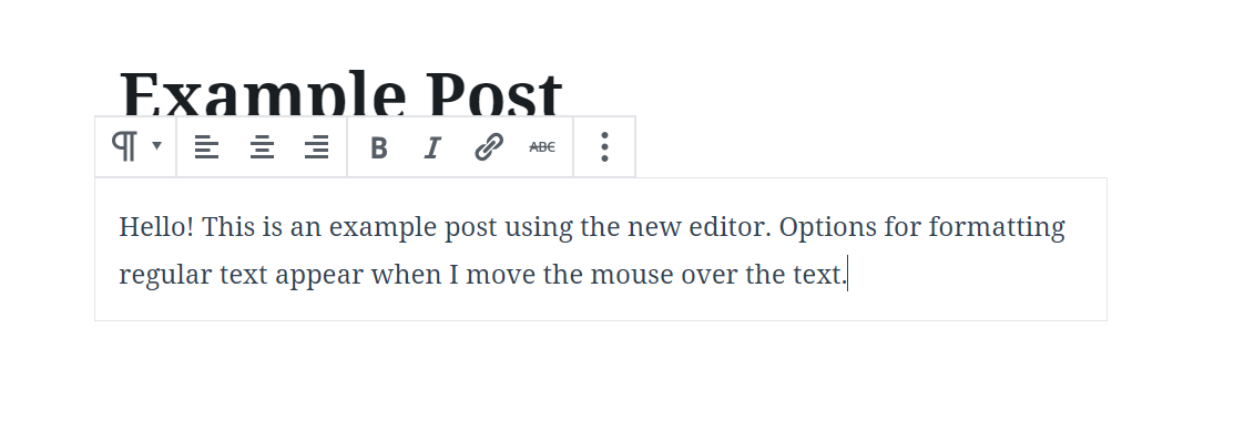 new wordpress editor