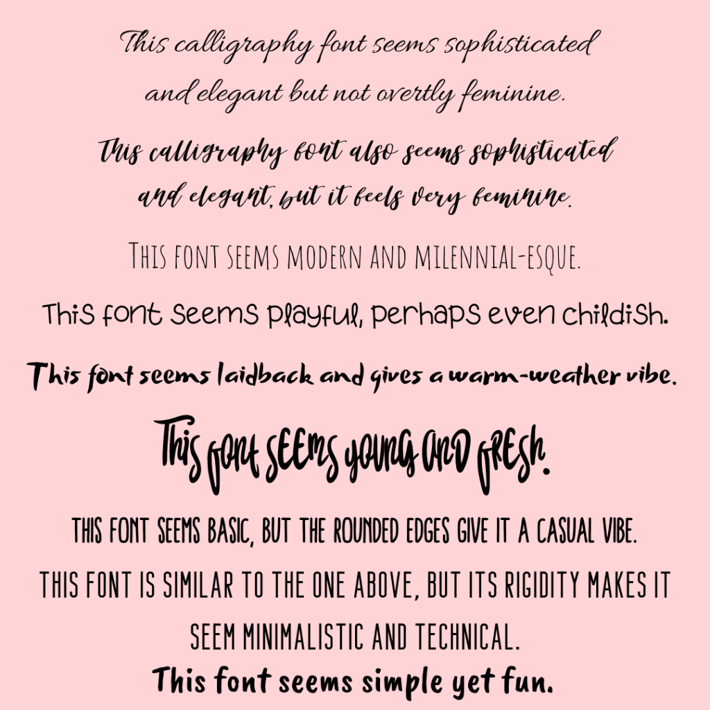 how to choose the right font
